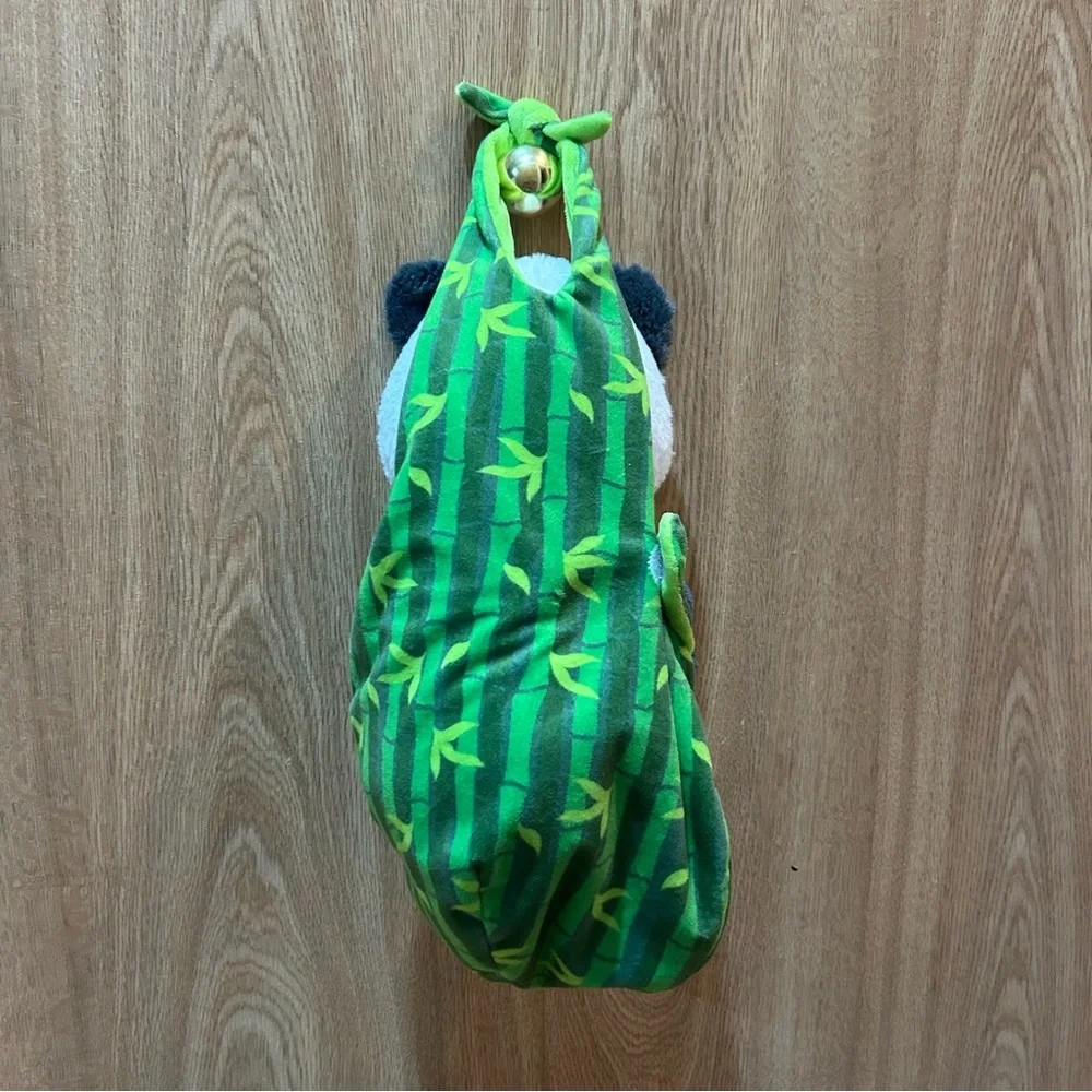 Disney Plush Panda Baby w Green Bamboo Swaddle Blanket Animal Conservation